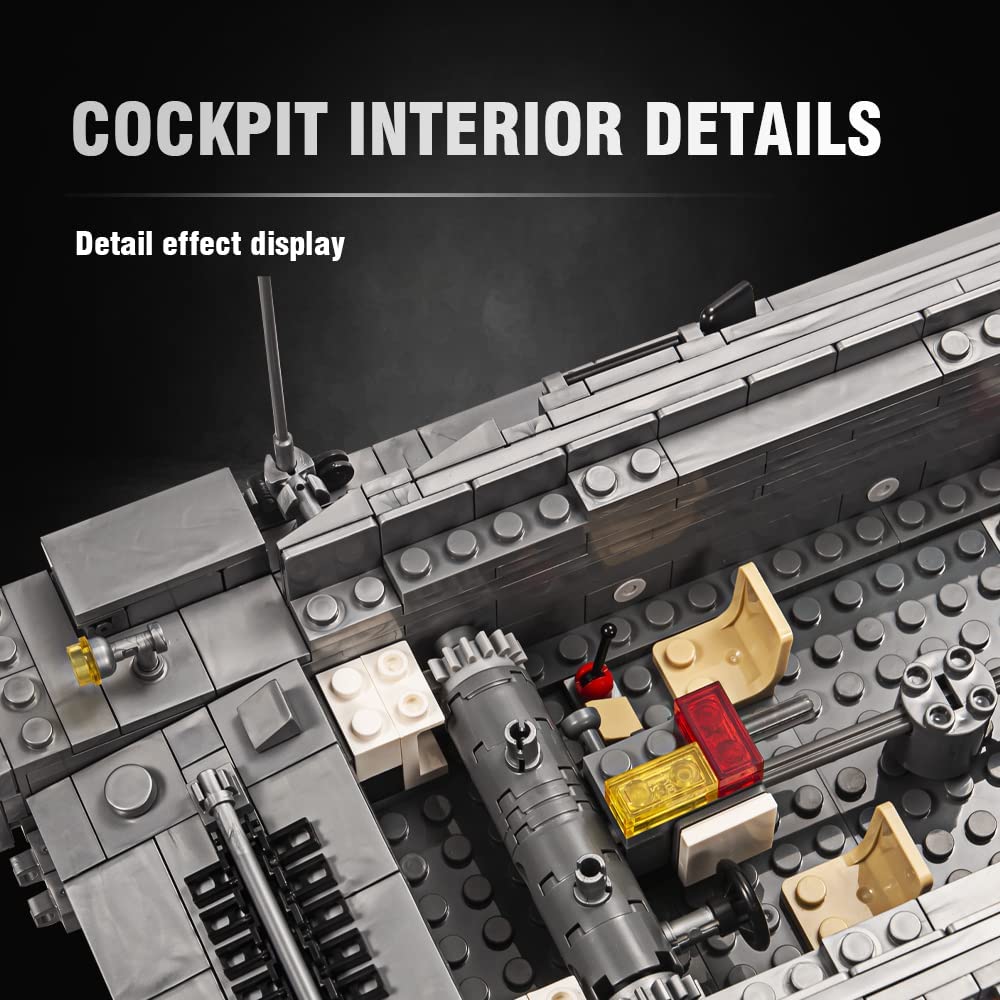 DAHONPA Military Series Panzer-Ⅳ Tank Building Blocks Set with 1328 Pieces
