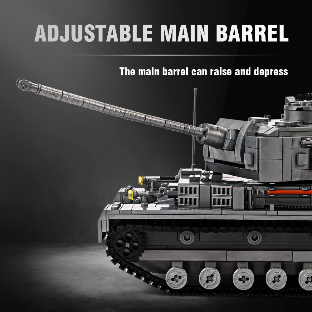 DAHONPA Military Series Panzer-Ⅳ Tank Building Blocks Set with 1328 Pieces
