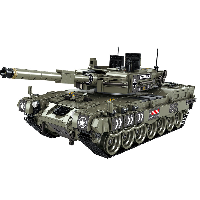 DAHONPA Military Series Leopard 2 Main Battle Tank Building Blocks Set with 1747 Pieces