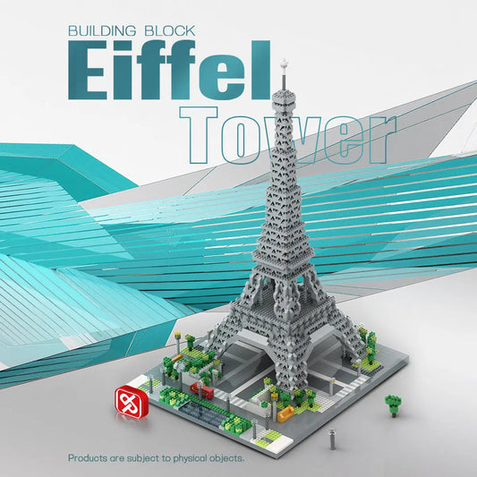 DAHONPA Architecture Series Eiffel Tower Micro Mini Building Blocks Set with 3369 Pieces OXCTOY