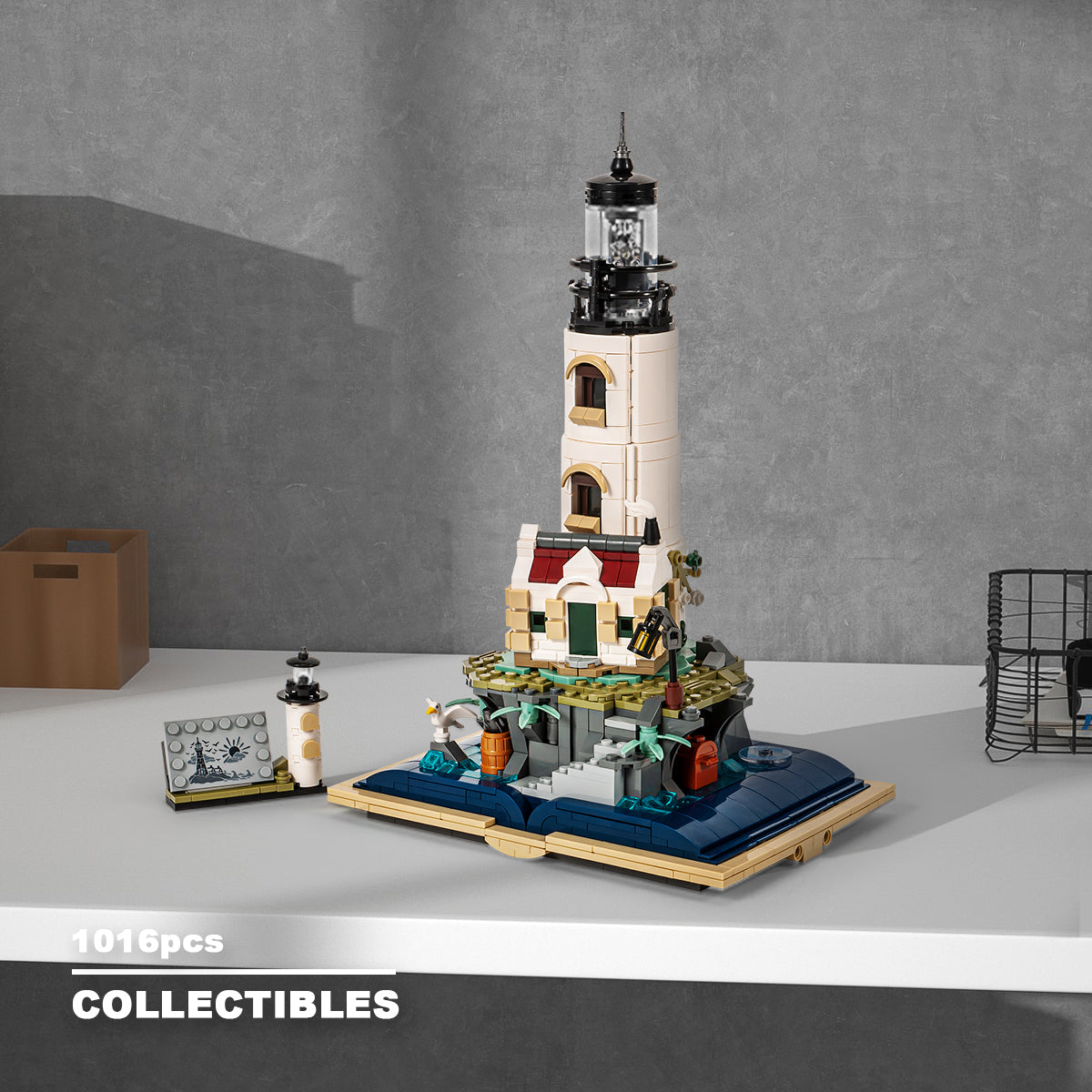 DAHONPA Lighthouse Building Block Sets with Glowing Lighting with 1092 Pieces