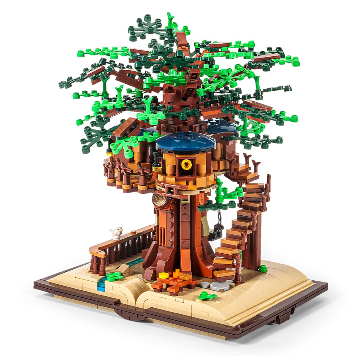 DAHONPA Grimoire Series Tree House Building Blocks Toys Set with 969 Pieces