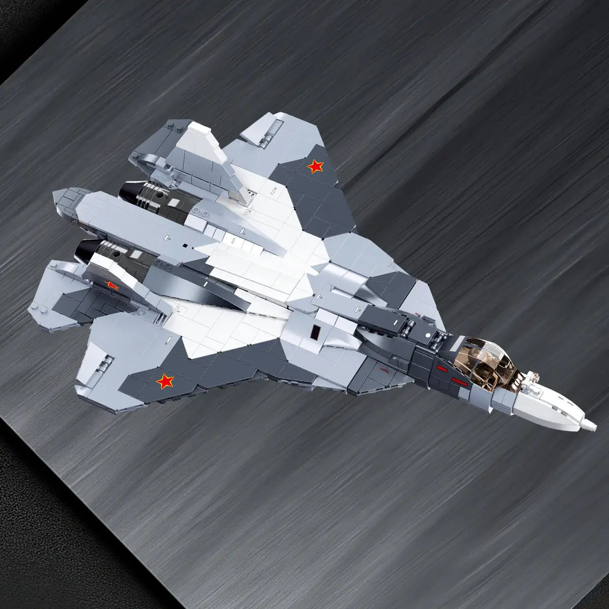 DAHONPA Military Series Su-57 Felon Fighter Building Blocks Set with 893 Pieces DAHONPA