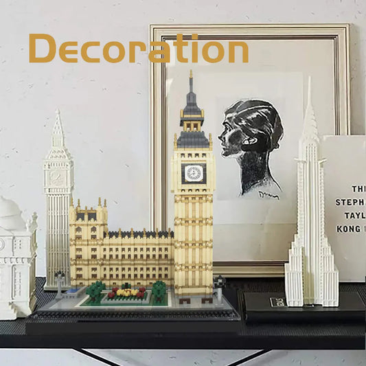 DAHONPA Architecture Series Big Ben Micro Mini Building Blocks Set with 3600 Pieces OXCTOY