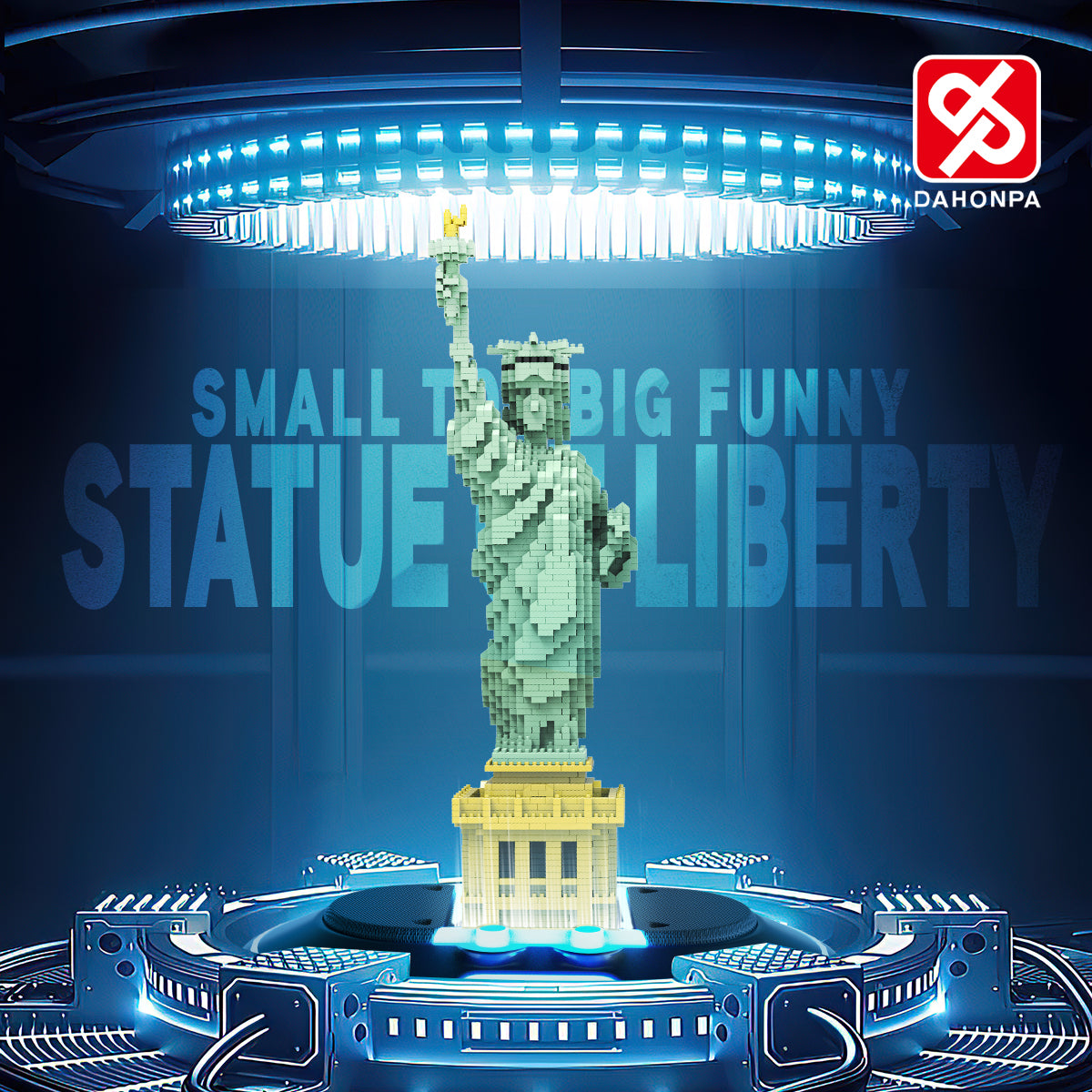 DAHONPA Architecture Series Statue of Liberty Micro Mini Building Blocks Set with 2510 Pieces