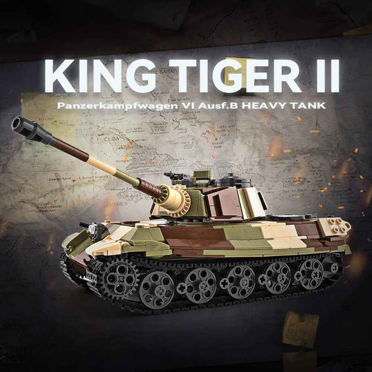 DAHONPA Military Series Tiger II Tank Building Blocks Set with 900+ Pieces