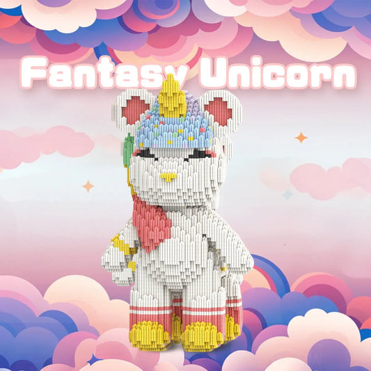 DAHONPA Animal Rainbow Unicorn Micro Building Blocks Set for Adults (5100 PCS), Creative Home & Office Decor Bricks Set, Collectible Display Model Gift for Adults and Kids DAHONPA