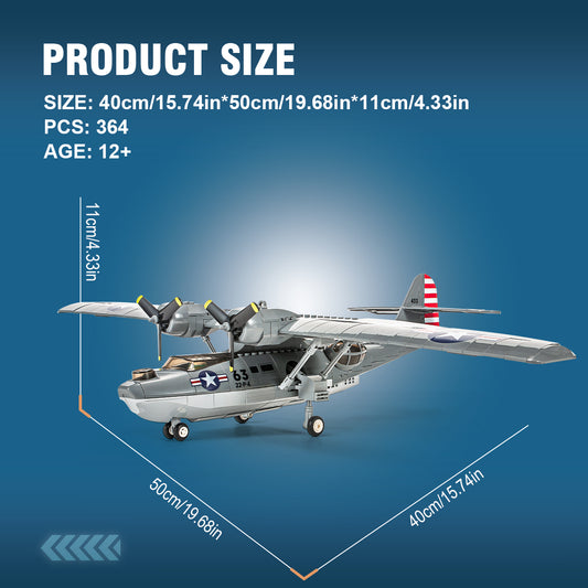 DAHONPA PBY-5A Catalina Aircraft Building Blocks Kit | Model