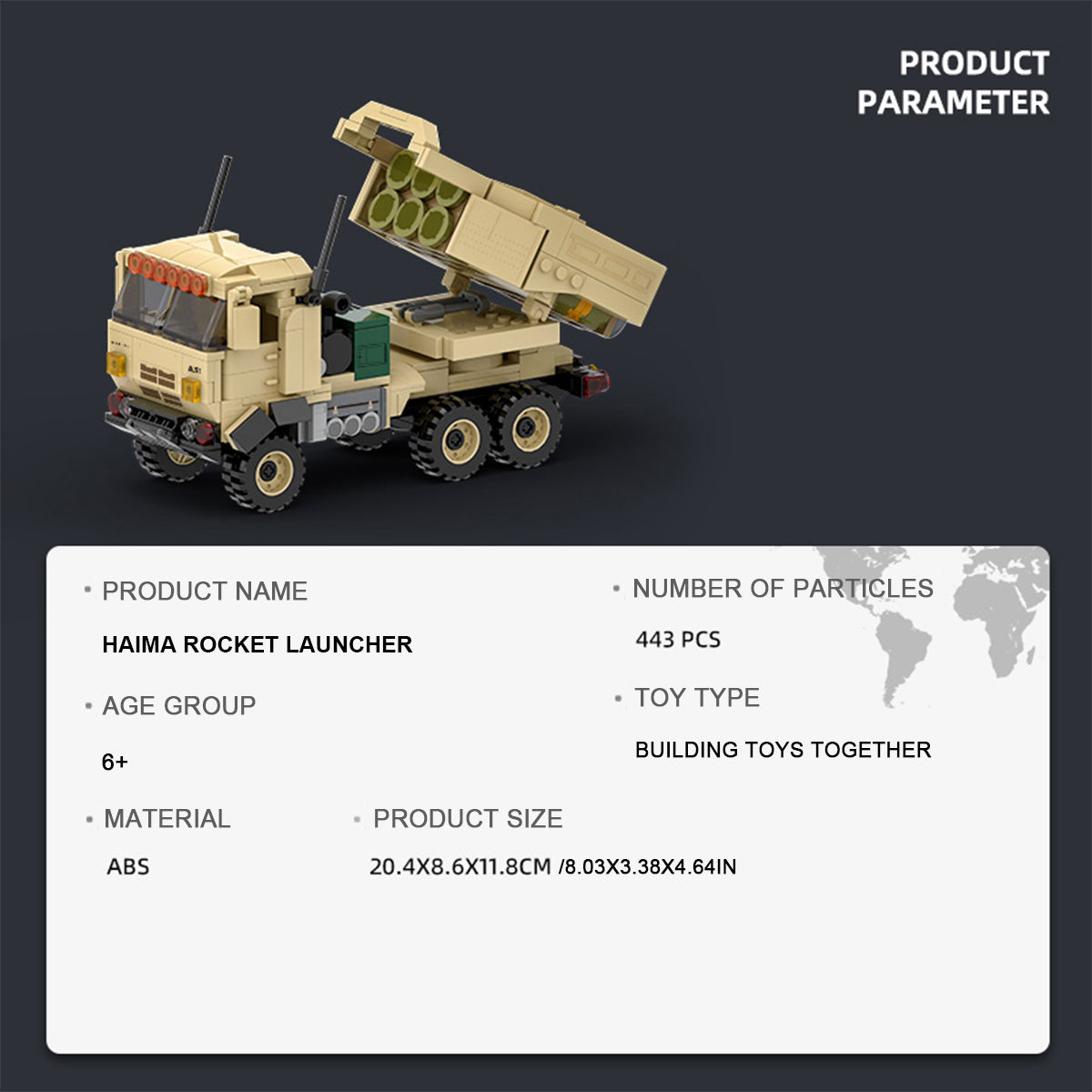 DAHONPA M142 HIMARS Rocket Launcher Building Blocks Kit