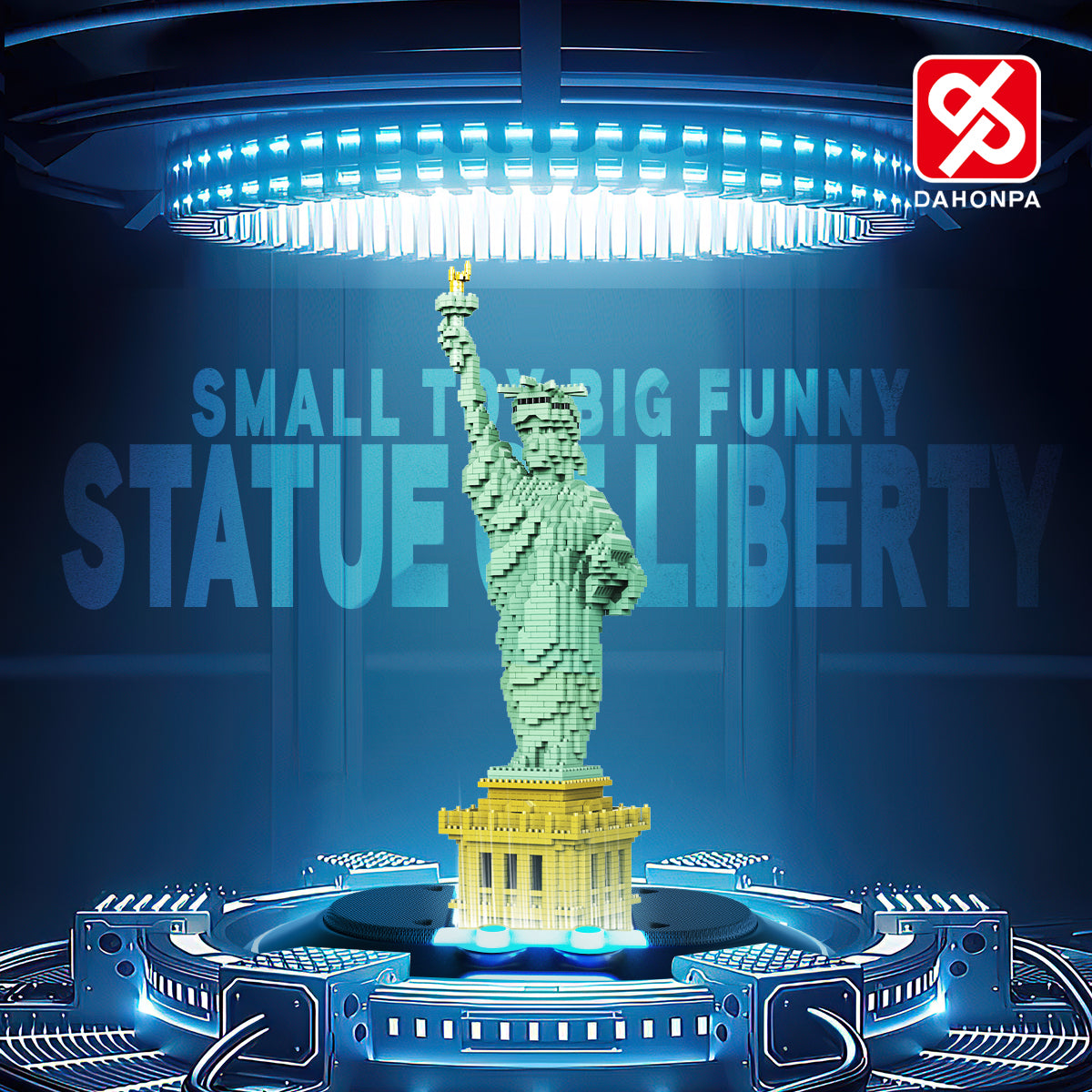 DAHONPA Architecture Series Statue of Liberty Micro Mini Building Blocks Set with 2510 Pieces