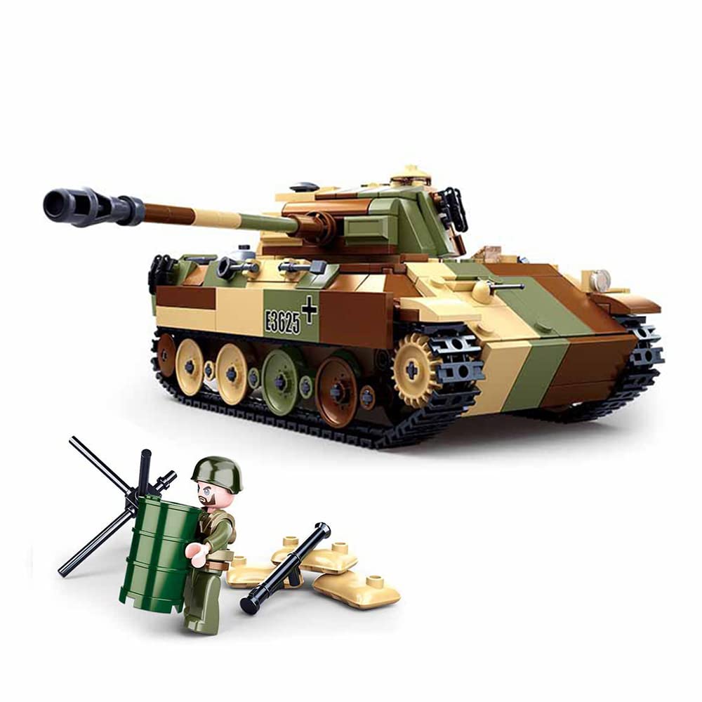 DAHONPA Military Series Panzer G Tank Army Building Block Set with 725 Pieces