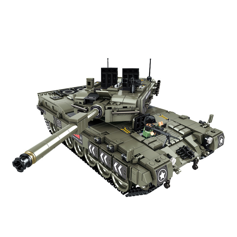 DAHONPA Military Series Leopard 2 Main Battle Tank Building Blocks Set with 1747 Pieces