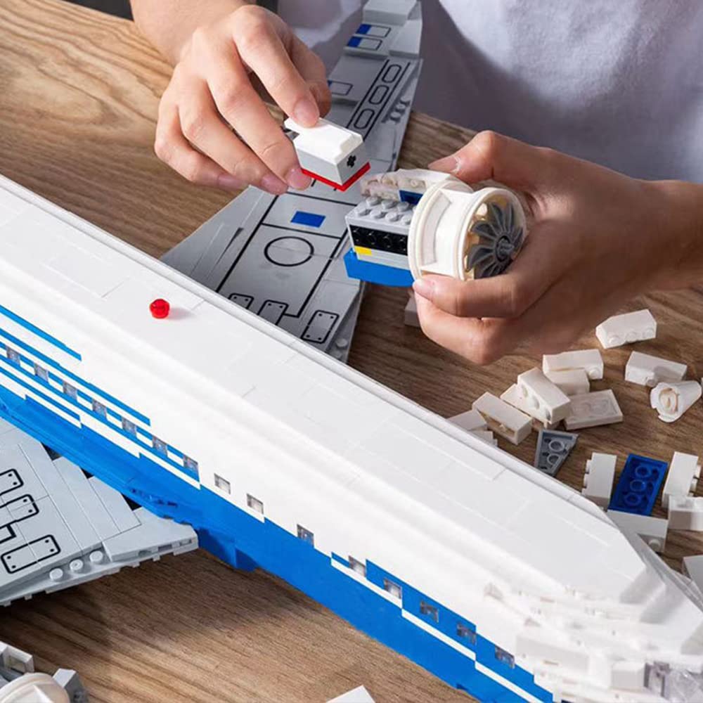 DAHONPA Airplane Series Boeing 787 Building Blocks Set with 1350 Pieces