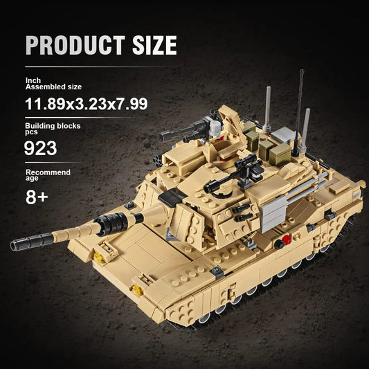 DAHONPA Military Series M1A2 Abrams Tank Building Blocks Set with 923 Pieces DAHONPA