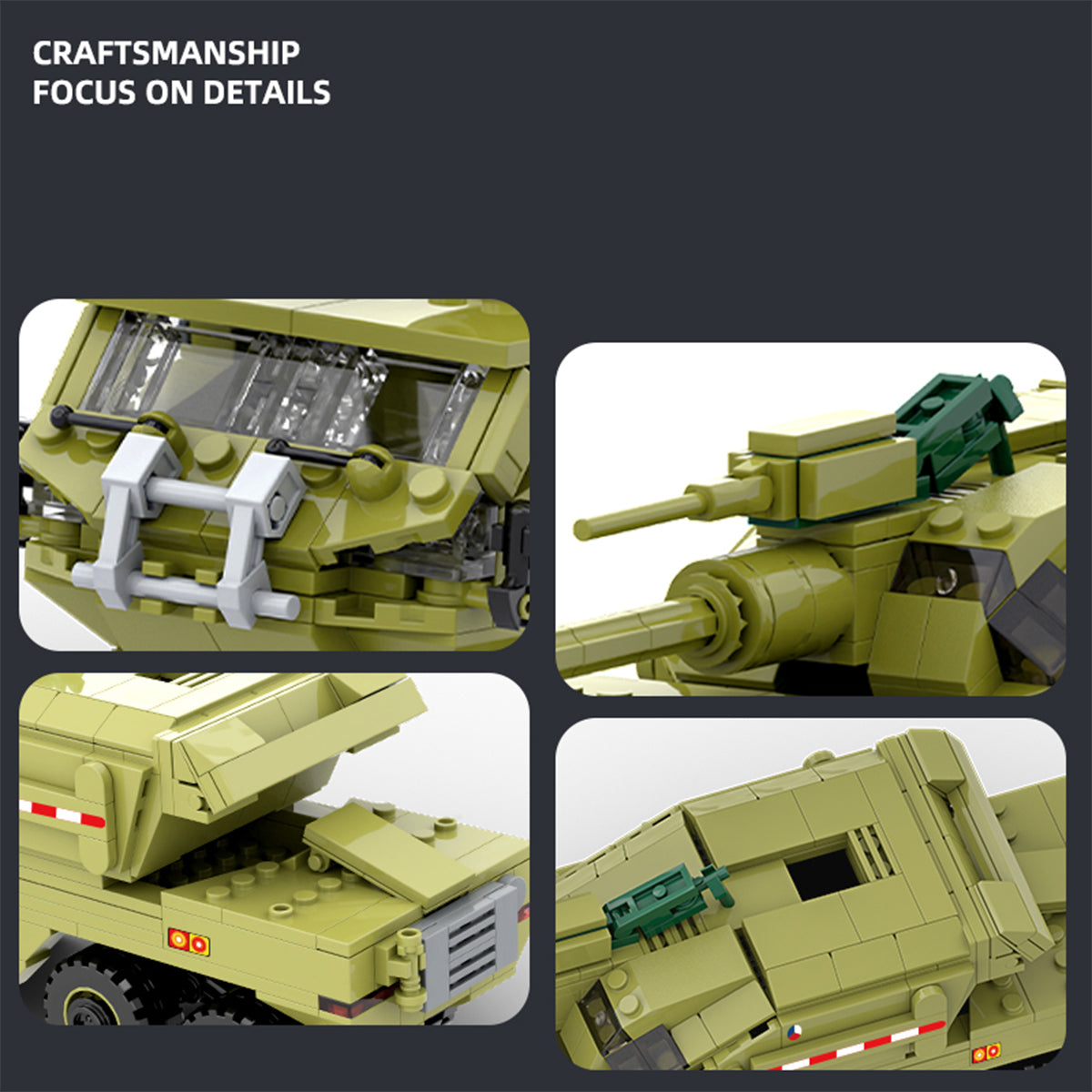 DAHONPA DANA M2 Howitzer Building Blocks Kit | Military Model