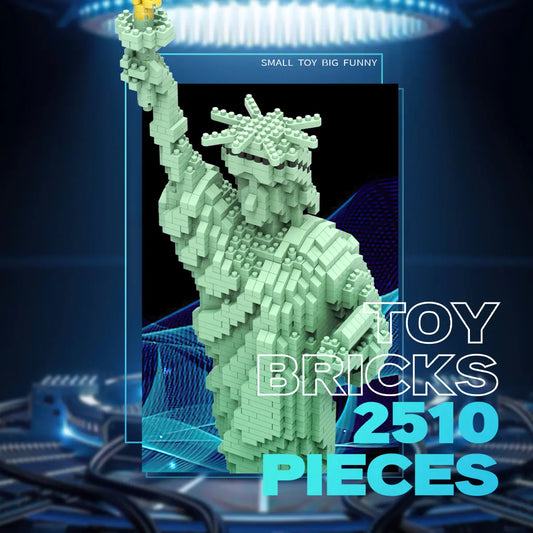 DAHONPA Architecture Series Statue of Liberty Micro Mini Building Blocks Set with 2510 Pieces OXCTOY