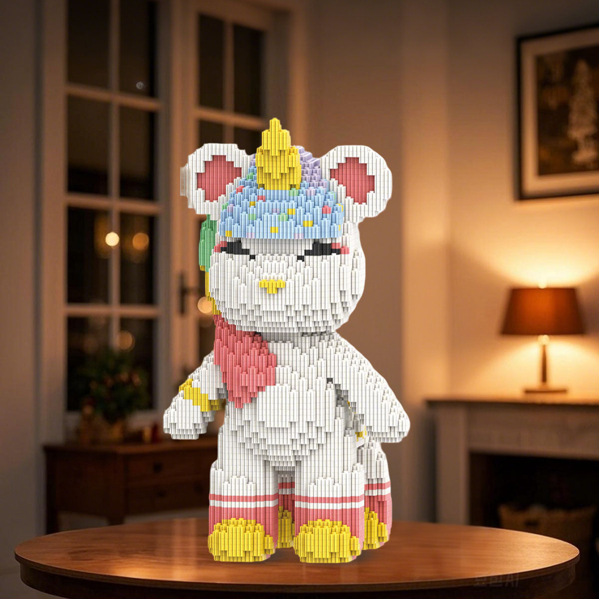 DAHONPA Animal Rainbow Unicorn Micro Building Blocks Set for Adults (5100 PCS), Creative Home & Office Decor Bricks Set, Collectible Display Model Gift for Adults and Kids