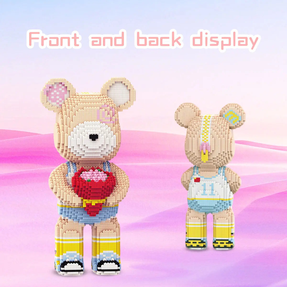 DAHONPA Animal Flower Bear Blocks Set - 5550 PCS Creative Micro Building Blocks for Home & Office Decor, Perfect Gift for Adults and Kids DAHONPA