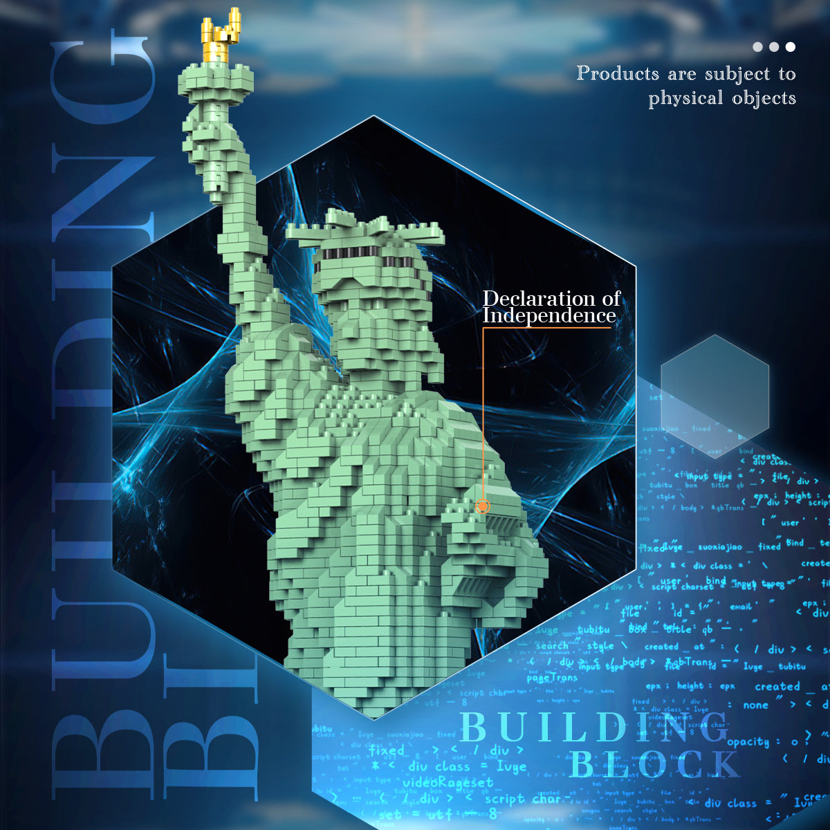 DAHONPA Architecture Series Statue of Liberty Micro Mini Building Blocks Set with 2510 Pieces