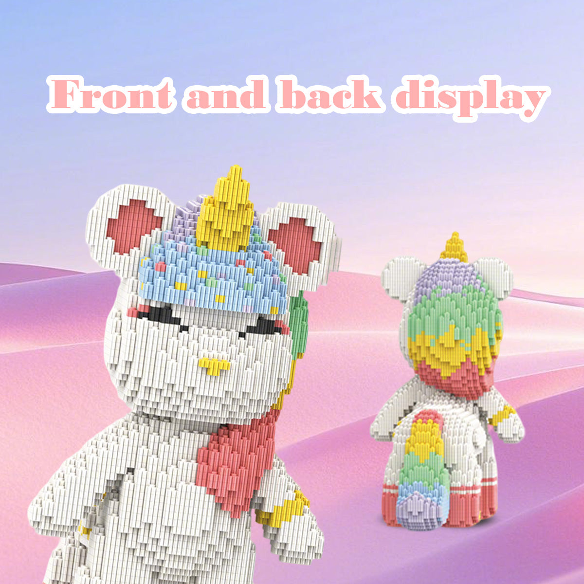 DAHONPA Animal Rainbow Unicorn Micro Building Blocks Set for Adults (5100 PCS), Creative Home & Office Decor Bricks Set, Collectible Display Model Gift for Adults and Kids