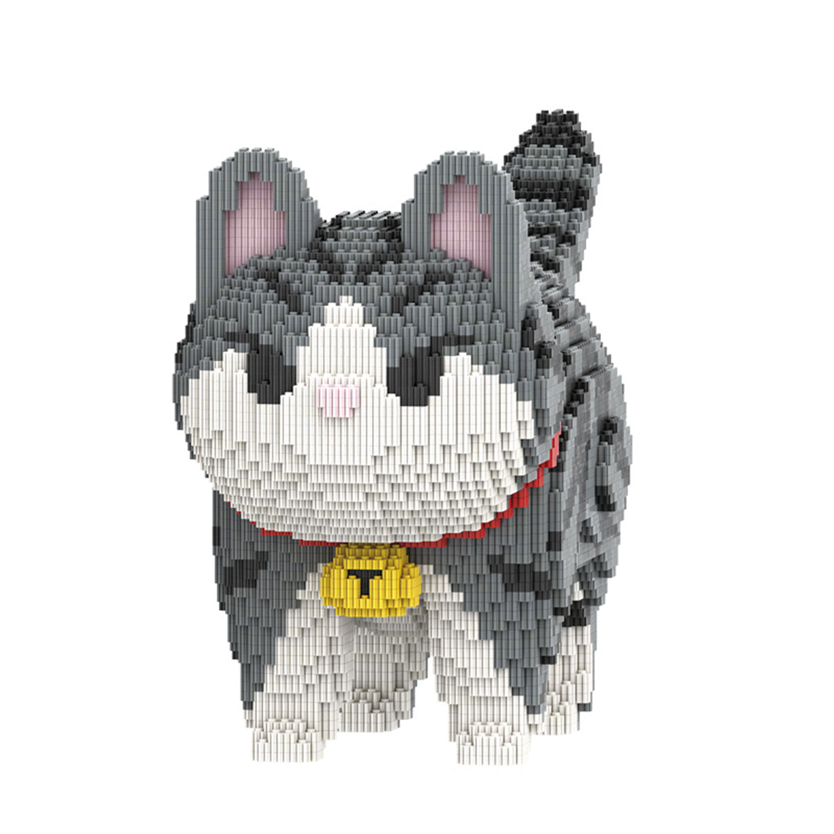 DAHONPA Animal Bell Tabby Cat Cute Micro Building Blocks Set(11800PCS), Creative Home & Office Decor, Gift for Adults and Kids
