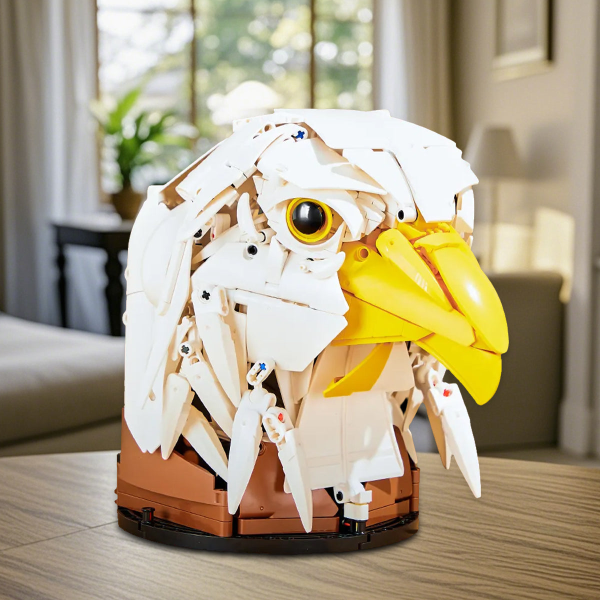 DAHONPA Eagle Head Creative Decoration Series Animal Building Blocks Set(1082 PCS) Gift for Adults and Kids, Room Desk Decor or Wall Hanging