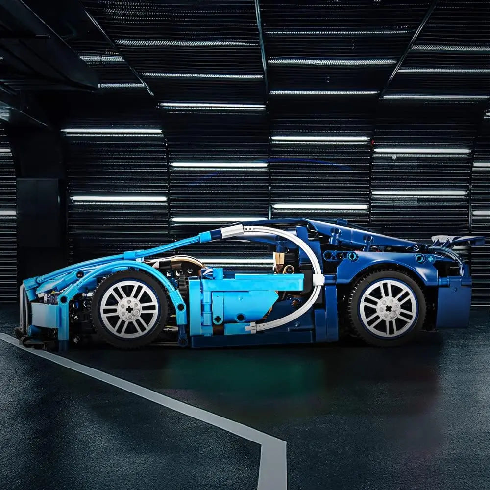 DAHONPA Bluce Sports Car MOC Building Blocks Kit, 1:14 Bugatti Scale Sports Car Model Toys(1258 Pcs),Gift for Adults and Kids DAHONPA