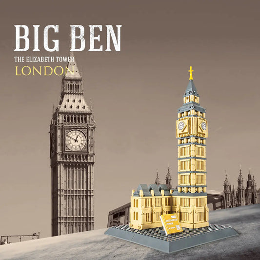 DAHONPA Big Ben Architecture Building Blocks Set, 891 Pieces Elizabeth Tower Building Toy Architecture Decor Model, Gift for Kids and Adults DAHONPA
