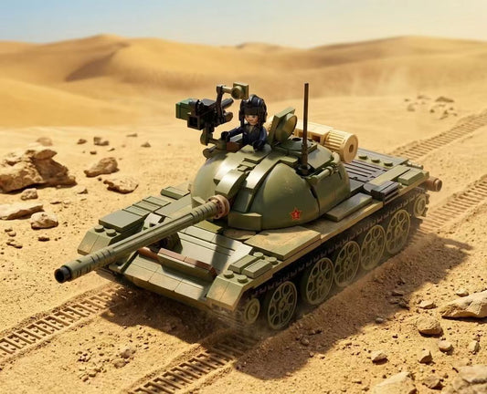 DAHONPA T-54S Military Tank Building Blocks Set (604 Pieces)