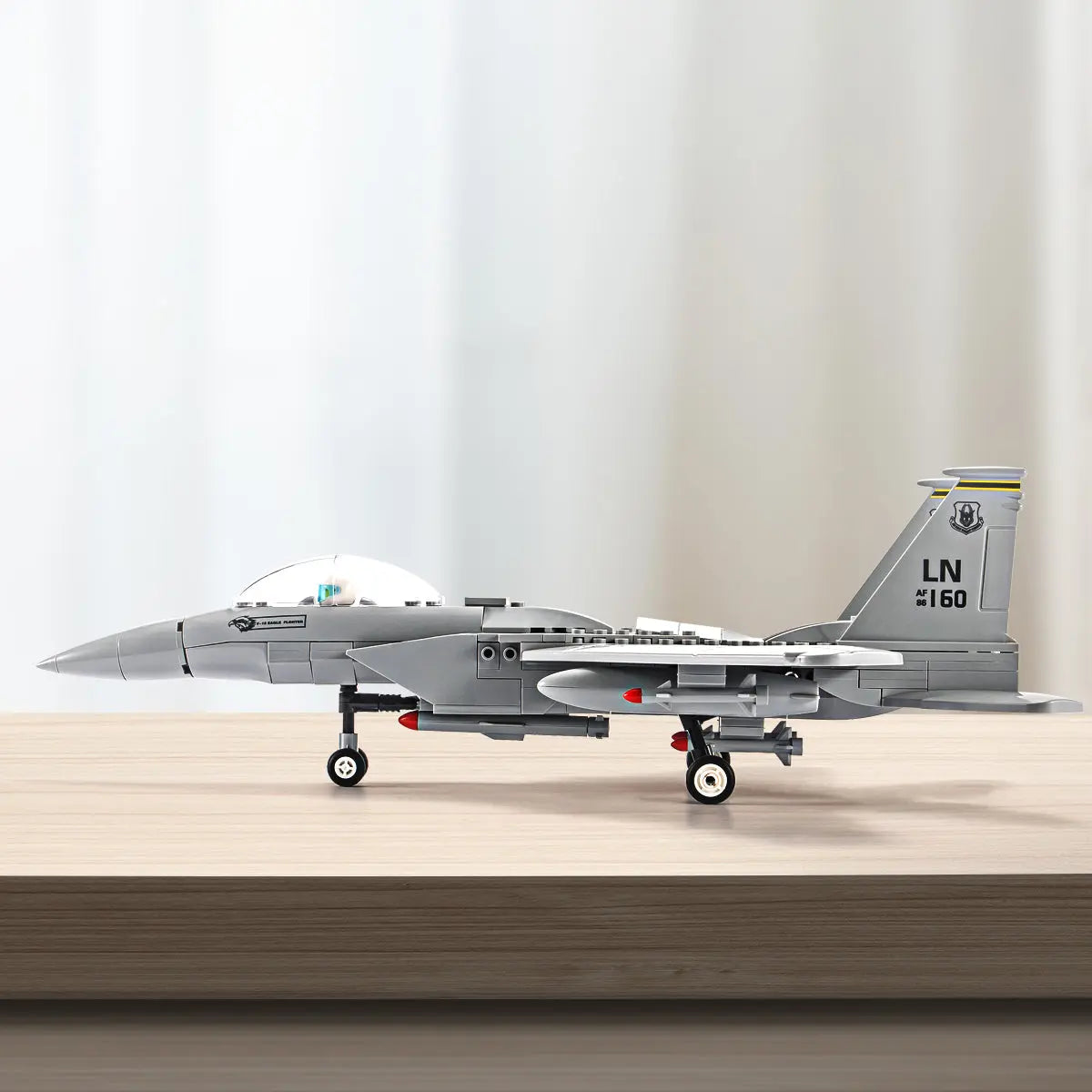 DAHONPA Military Series F-15 Eagle Fighter Jet Air Force Building Block Set with 262 Pieces DAHONPA