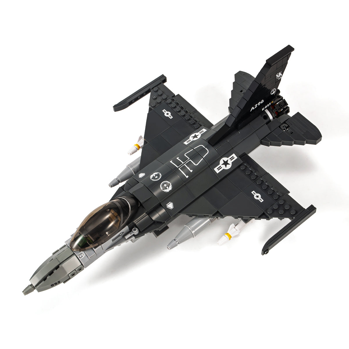 DAHONPA Military Series F-16 Falcon Fighter Building Blocks Set with 521 Pieces