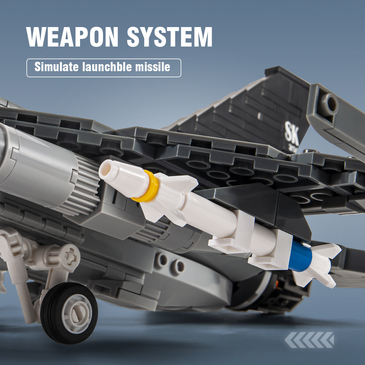 DAHONPA Military Series F-16 Falcon Fighter Building Blocks Set with 521 Pieces