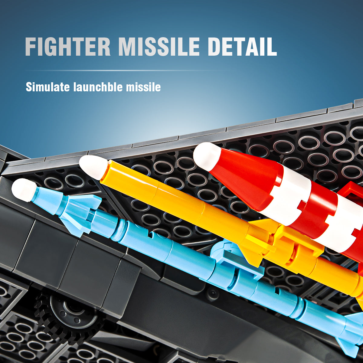 DAHONPA Military Series F-22 Raptor Fighter Army Airplane Building Blocks Set with 899 Pieces