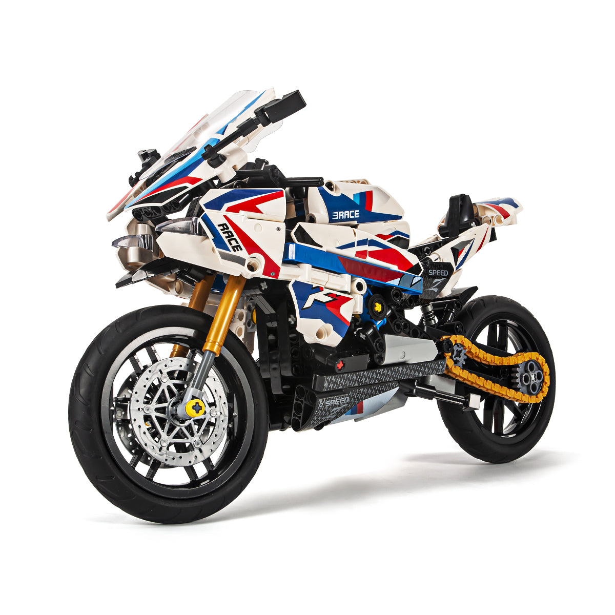 DAHONPA 2 in-1 Transform Motorbike Building Blocks Set, with 521 PCS Moto & Fighter Transform