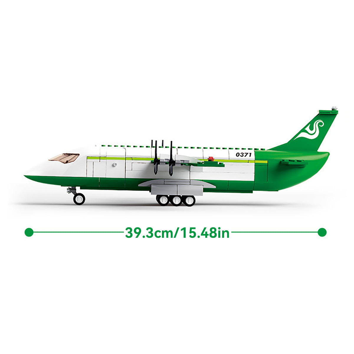 DAHONPA Aeroplane Building Blocks with Airport Terminal and Truck, 383 Pieces City Passenger Airplane Building Kit