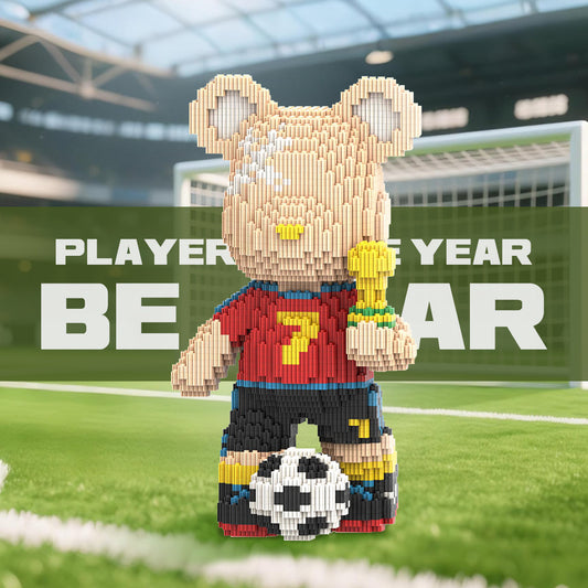 DAHONPA Soccer Bear Micro Building Blocks Set (3450 PCS) – DIY Sports Bearbrick Toy for Kids & Adults DAHONPA