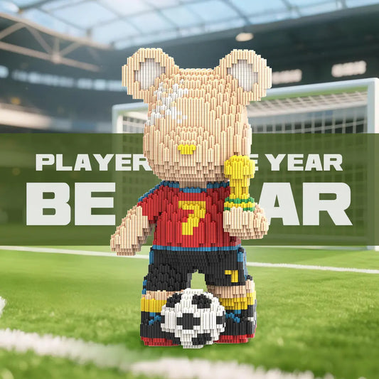 DAHONPA Soccer Bear Micro Building Blocks Set (3450 PCS) – DIY Sports Bearbrick Toy for Kids & Adults DAHONPA