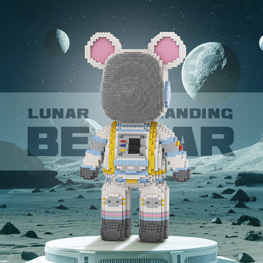 DAHONPA Animal Astronaut Bear Micro Building Blocks for Adults (5100 PCS), Bear Bricks Set Creative Home & Office Decor, Collectible Display Model Gift for Adults and Kids DAHONPA