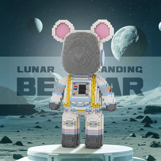 DAHONPA Animal Astronaut Bear Micro Building Blocks for Adults (5100 PCS), Bear Bricks Set Creative Home & Office Decor, Collectible Display Model Gift for Adults and Kids DAHONPA