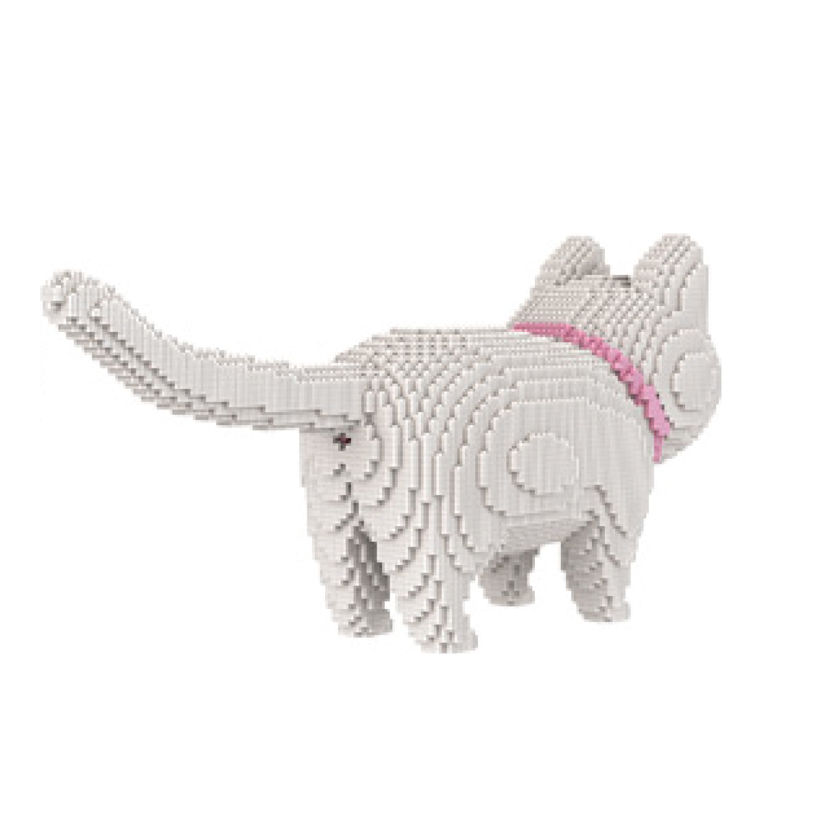 DAHONPA Animal Bell White Cat Cute Micro Building Blocks Set(10784PCS), Creative Home & Office Decor, Gift for Adults and Kids