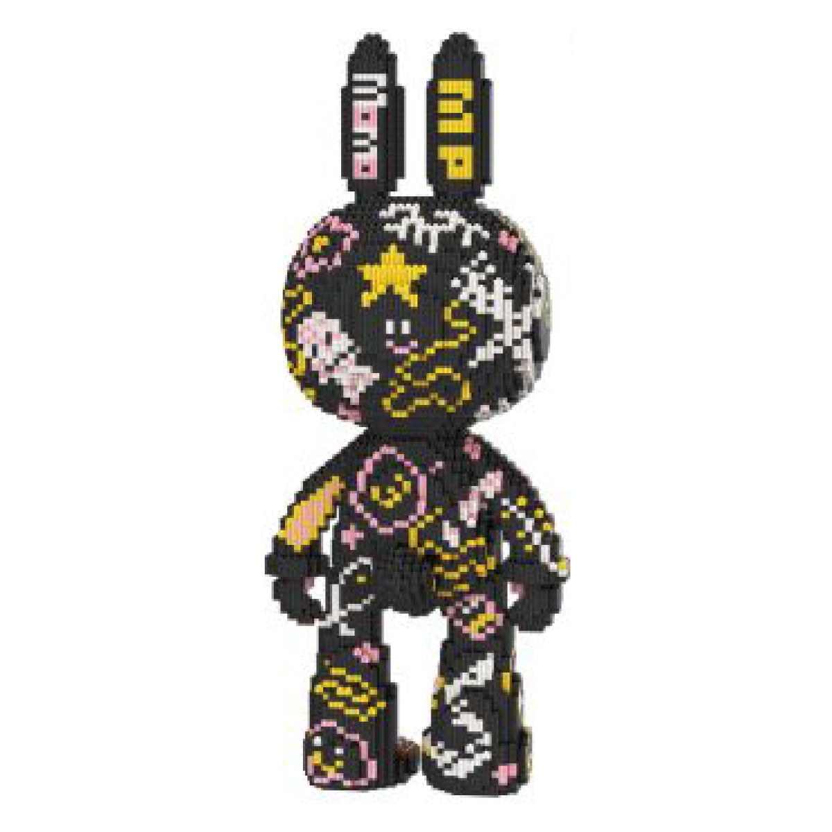 DAHONPA Animal Rabbit Half Graffiti Half Skeleton Micro Building Blocks Set(8000PCS), Creative Home & Office Decor, Gift for Adults and Kids