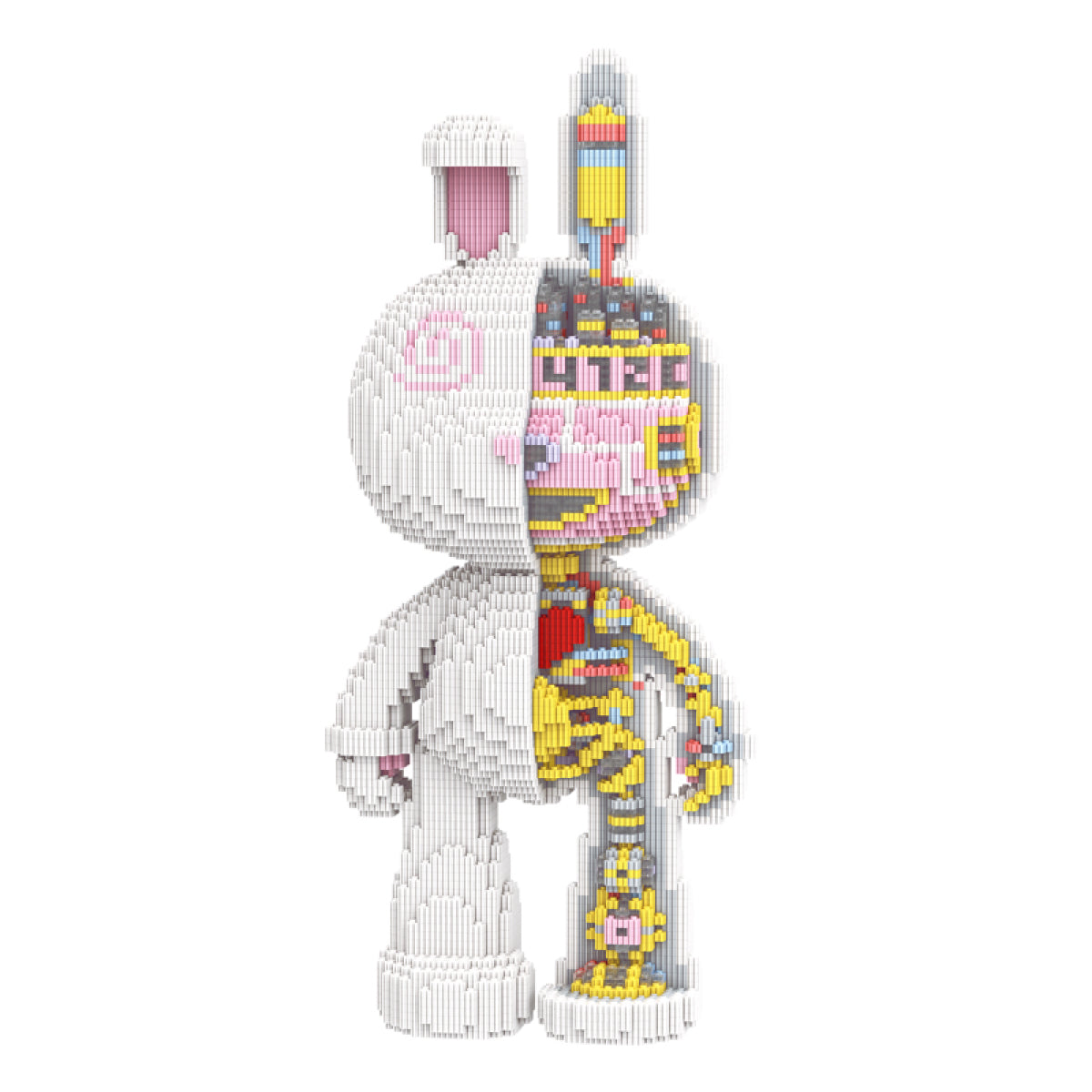 DAHONPA Animal Mechanical Dissection Rabbit Micro Building Blocks Set with Drawer(8000PCS), Personalized Decoration, Gift for Adults and Kids