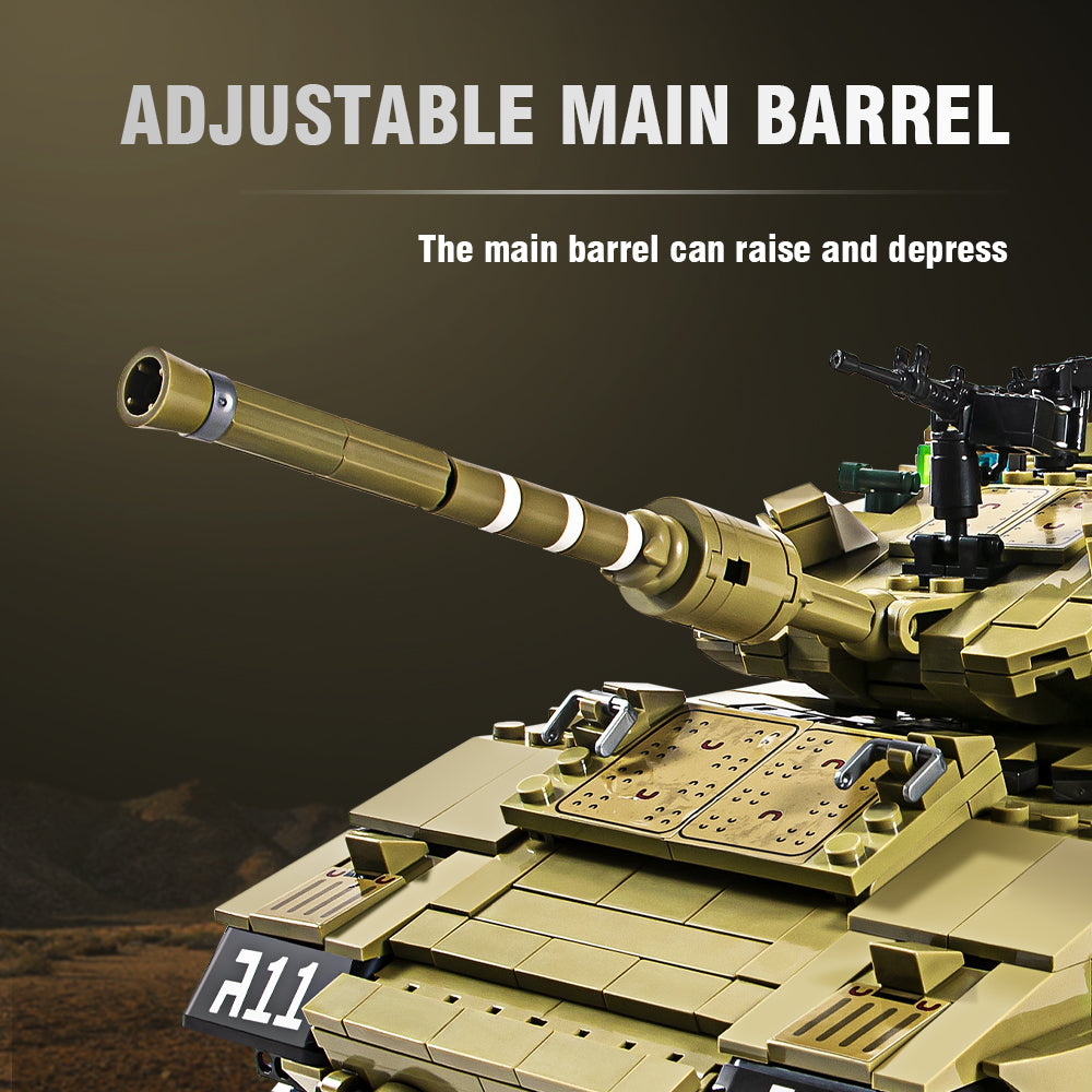 DAHONPA Military Series Merkava Mk4 Tank Building Blocks Set with 1730 Pieces