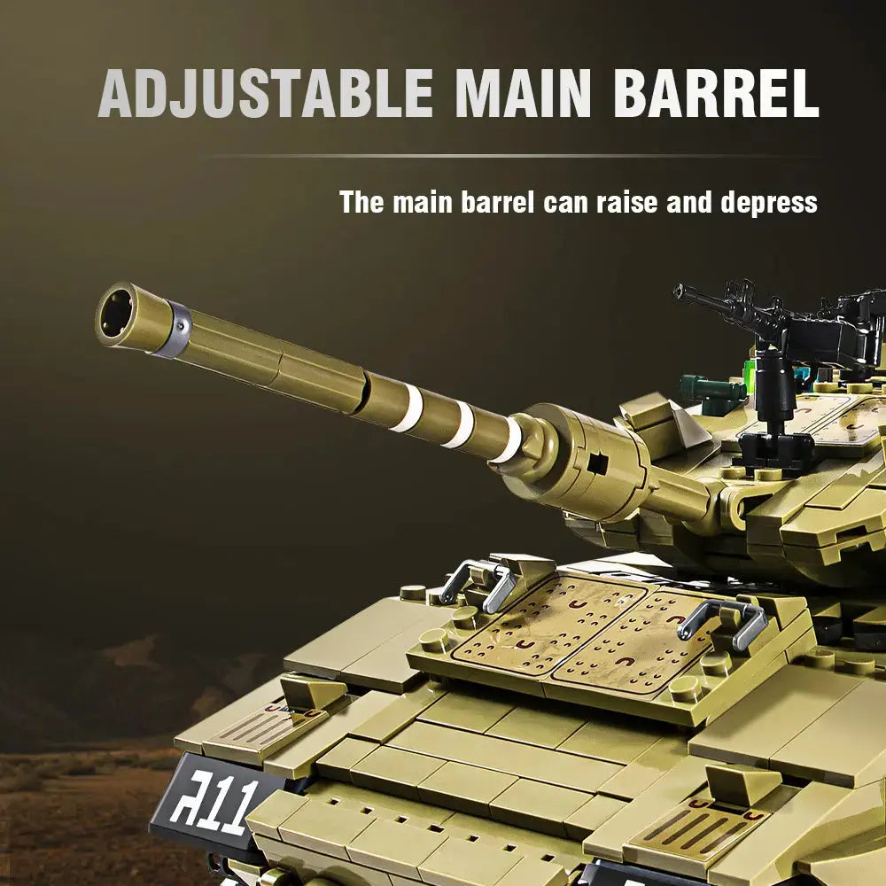 DAHONPA Military Series Merkava Mk4 Tank Building Blocks Set with 1730 Pieces DAHONPA
