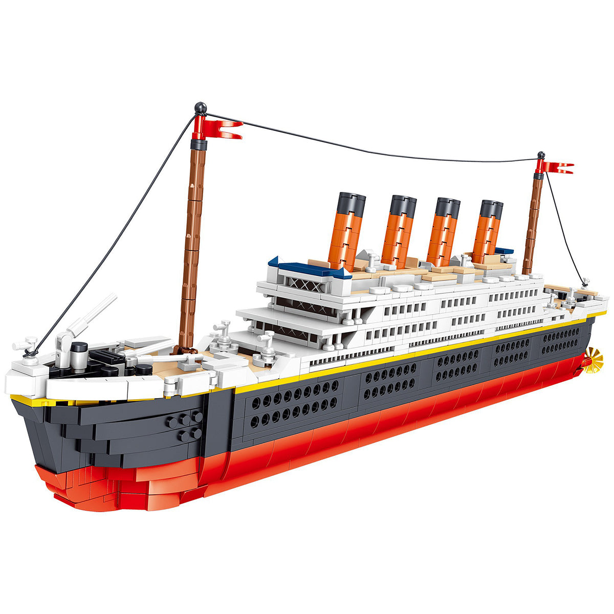 DAHONPA Titanic Model Micro Building Block Set, 1288 Pieces with Stand, Cruise Ship Titanic Model with Figures, Display and Collect Toy Gifts for Kid and Adult