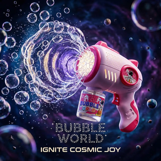 Dahonpa Astronaut Bubble Gun for Kids - Automatic Bubble Machine with LED Lights - Fun Outdoor Summer Toy DAHONPA