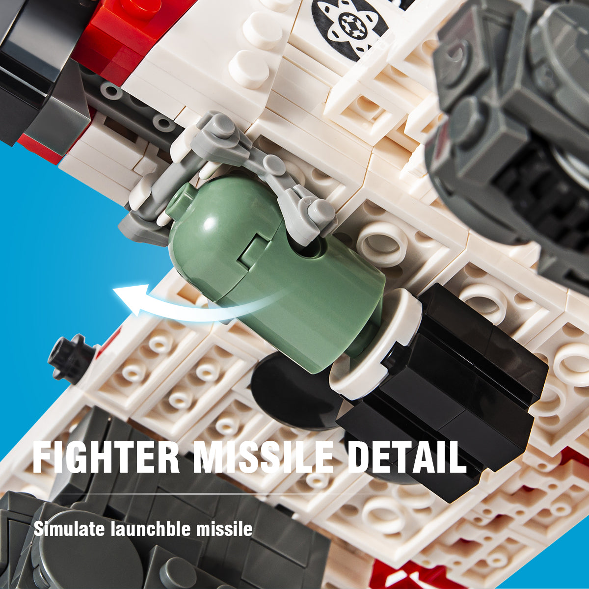 DAHONPA Military Series Stuka Bomber Army Airplane Building Blocks Set with 649 Pieces