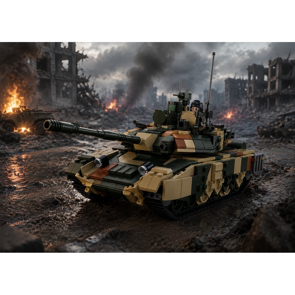 DAHONPA T-90MS Tank Building Blocks Kit | Military Model