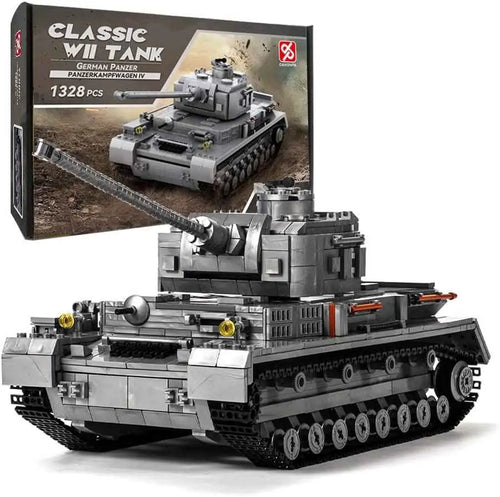 DAHONPA Military Series Panzer-Ⅳ Tank Building Blocks Set with 1328 Pieces