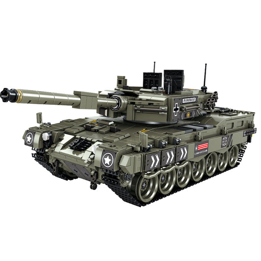DAHONPA Military Series Leopard 2 Main Battle Tank Building Blocks Set with 1747 Pieces
